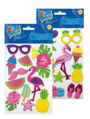 FIG. GOMA EVA FLAMENCO 11 PCS 2 SURTIDO ART & CRAF