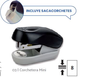 CORCHETERA MINI NEGRA / 8 HJS AUCA