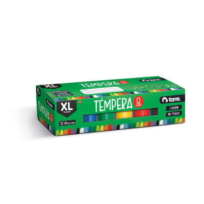 TEMPERA 12 COLORES TORRE