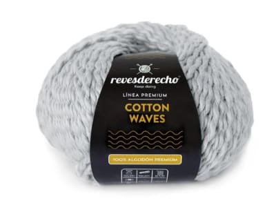 COTTON WAVES 100 GR GRIS PERLA 018