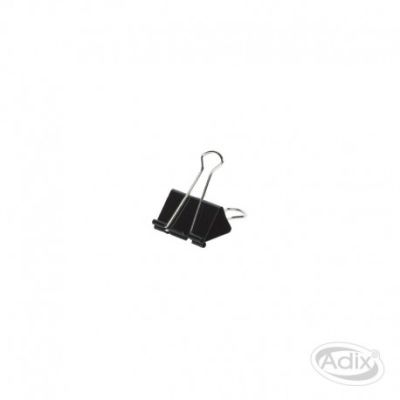 Clip Doble 19mm 12u Negro (017) ADIX