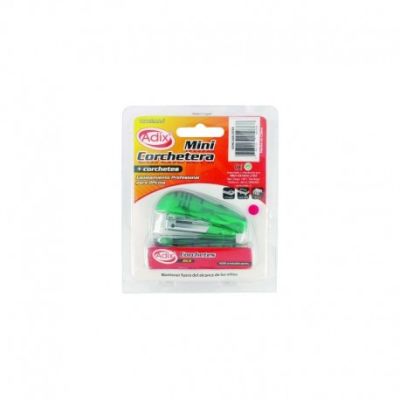 Corchetera Bolsillo+Corchete Verde (003) ADIX