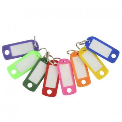 Llavero Plástico Placa 10u Blíster (005) ADIX