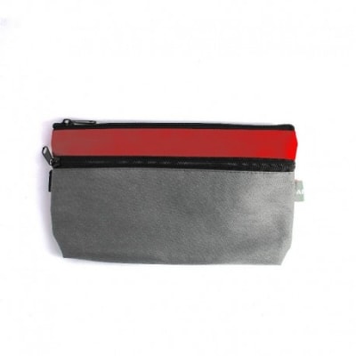 Estuche Escolar Rojo/Gris (069) ADIX