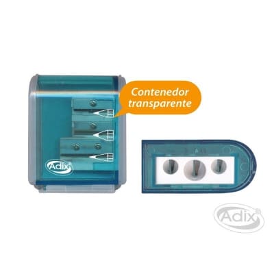 Sacapunta Triple c/Contenedor (020) ADIX