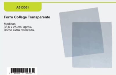 Forro College Transparente (001) ADIX