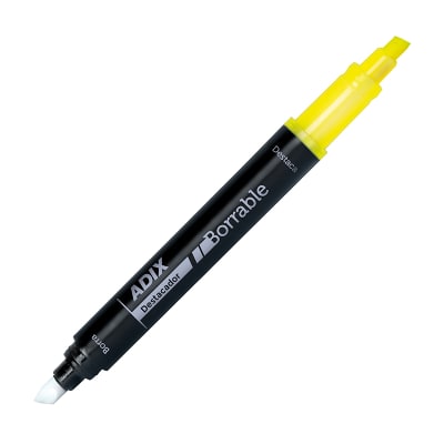 Destacador Amarillo Borrable (020) ADIX