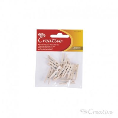 Pinza Madera 30u Natural (018) CREATIVE