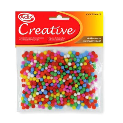 Micro Pompón 500u Surtido (03) CREATIVE