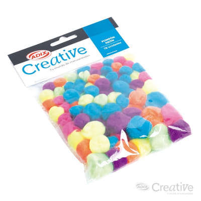 Pompón Neón 78u Surtido (010) CREATIVE
