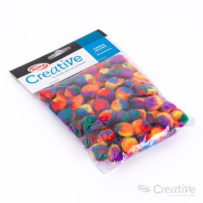 Pompón Arcoíris 78u (013) CREATIVE