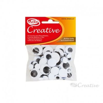 Ojo Negro Distintos Tamaños 75u (002) CREATIVE