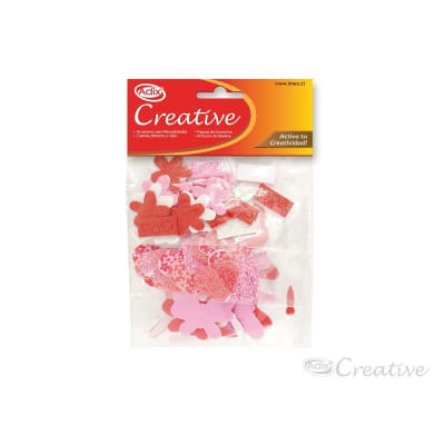 Corazón/Flor/Mariposa Goma Eva 82u (076) CREATIVE