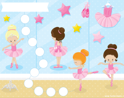 Blocks Incentivos Bailarinas 17x22cm encolado 10 hojas 20 un