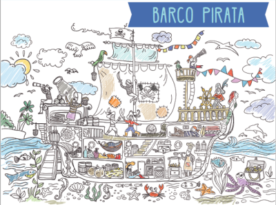 Poster XXL  Barco Pirata 70cmx1mt  1 poster 