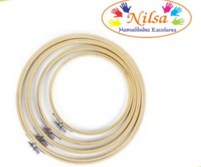 BASTIDOR REDONDO BAMBU 15 CMS.