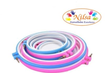 BASTIDOR REDONDO PLASTICO 15 CMS