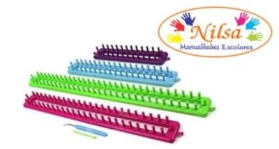 TELAR RECTANGULAR  CON AGUJAS 4 PIEZAS