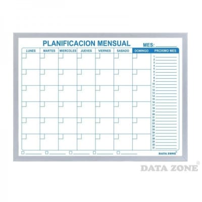 Planificador Mensual 60x45 cm borde liso