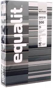 RESMA PAPEL OFICIO EQUALIT GRIS