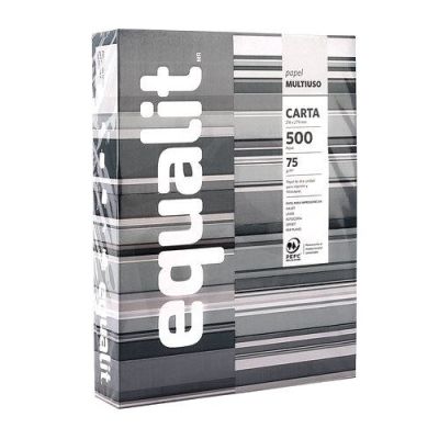 RESMA PAPEL CARTA EQUALIT GRIS