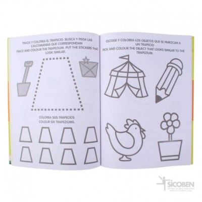 Libro Me Divierto y Aprendo Formas (005) SICOBEN