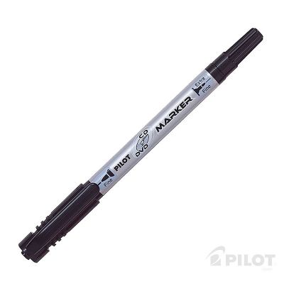 Marcador CD+DVD Doble Punta Negro PILOT