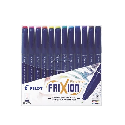 Marcador FRIXION FINELINER Set 12u PILOT