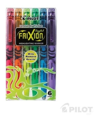 Destacador FRIXION LIGHT Set 6u PILOT