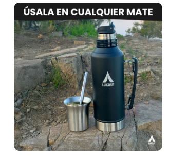 Bombilla Mate Flat Acero