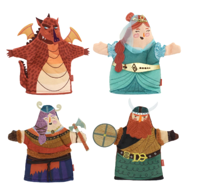 SET 4 TÍTERE PERSONAJE CUENTO