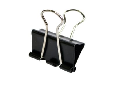 UN APRETA PAPEL DOBLE.NEGRO.T.32 MM.HAND