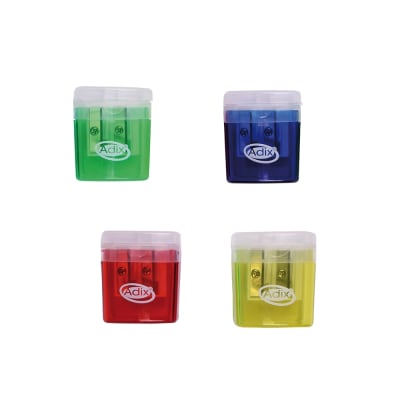 Sacapuntas Metálico Simple c/Contenedor Surtido (041) ADIX