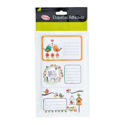 Etiqueta Escolar Niña 12u (034) ADIX