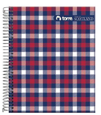 CUADERNO BOOK SCOTLAND 7MM 150H TORRE (SURTIDO)