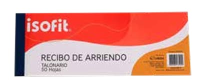 RECIBO DE ARRIENDO 50 HOJAS ISOFIT 