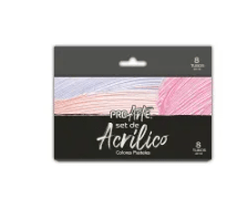 ACRILICOS PROARTE  8 TUB/COL.22 ML COLORES PASTEL