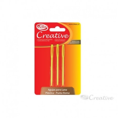 Aguja Plástica Lana 3u Blister (002) CREATIVE