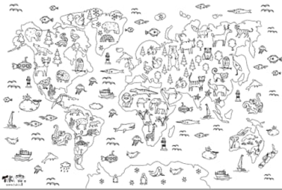 Poster XXL Animales del Mundo 70cmx1mt  1 poster 