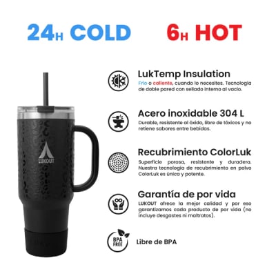 Vaso Travel tumbler 1200 ml - Animal Print Pink