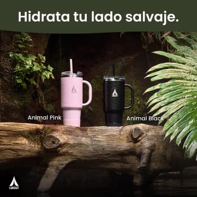 Vaso Travel tumbler 1200 ml - Animal White