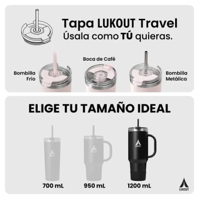 Vaso Travel tumbler 1200 ml Luvia