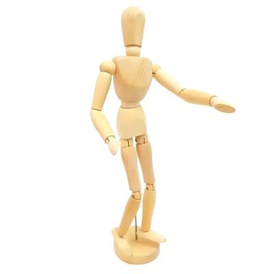 Maniquí Articulado 30cm Madera (030) CREATIVE