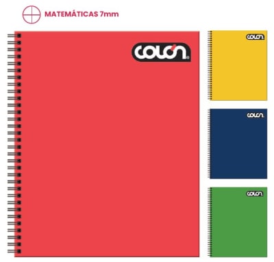 CUADERNO UNIV. COLON  LISO MAT-7MM   100 HJ (SURTIDO)