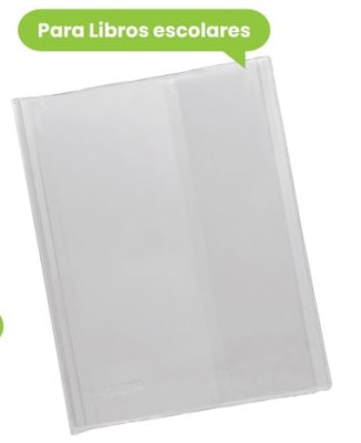 FORRO LIBRO ESCOLAR TRASPARENTE TORRE