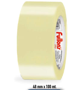 CINTA EMBALAJE 48MMX100MT TRANSPARENTE FULTONS