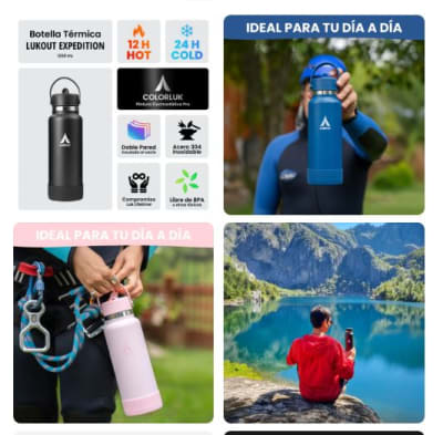 Botella Expedition1200 ml Lluvia