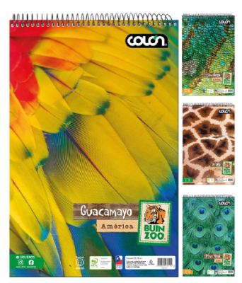 CROQUERA 21X32 BUIN ZOO 80H COLÓN