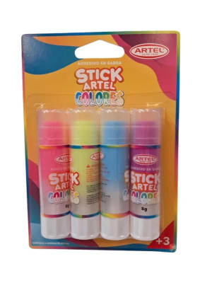 Bl. Adhesivo en Barra x4 colores