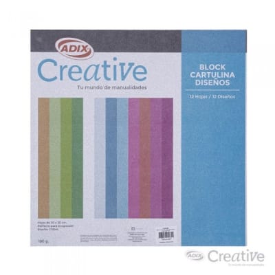 Block 12u c/Glitter 180g (020) CREATIVE